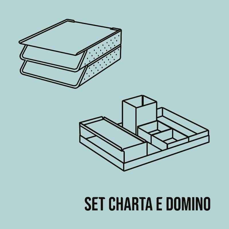 Set Scrivania Charta + Domino