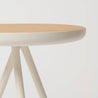 Coffee table Joos (Wooden top) - Bianco Conchiglia