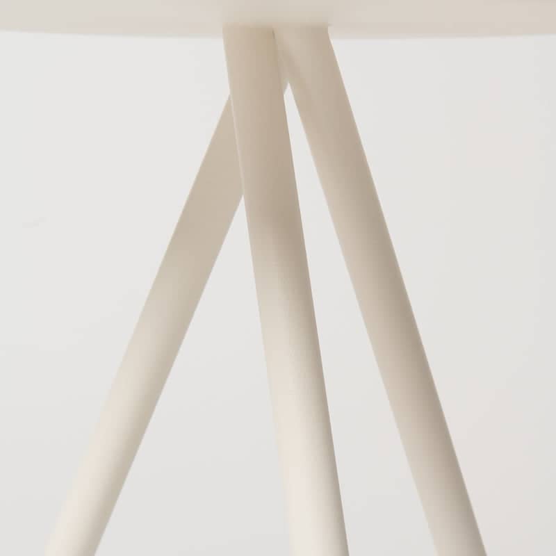 Coffee table Joos (Wooden top) - Bianco Conchiglia
