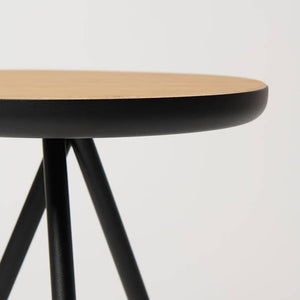 Coffee table Joos (Wooden top) - Black Graphite