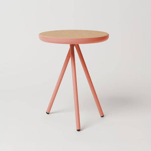 Coffee table Joos (Wooden top) - Terracotta