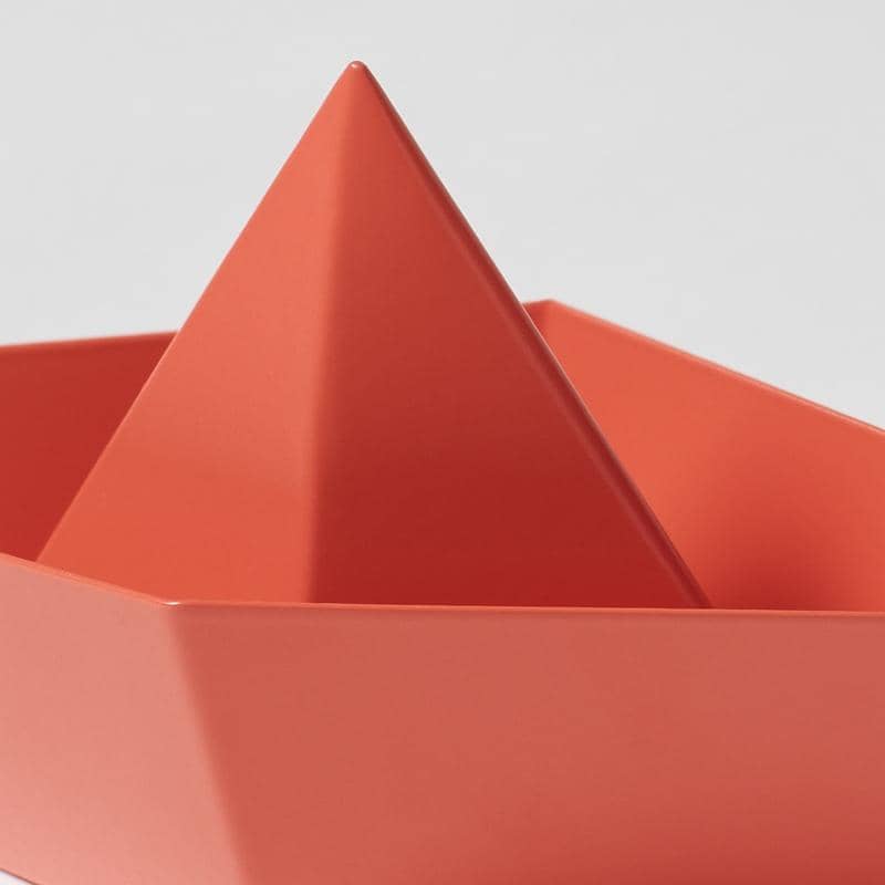 Fermacarte Paper Boat - Rosso Salmone