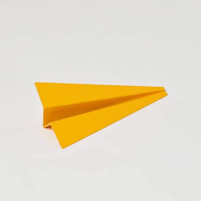 Paper Plane Paperweight - Melon Yellow