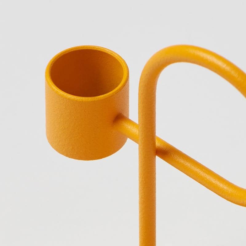 Loop candle holder - Melon Yellow