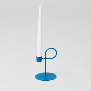 Loop candle holder - Blue