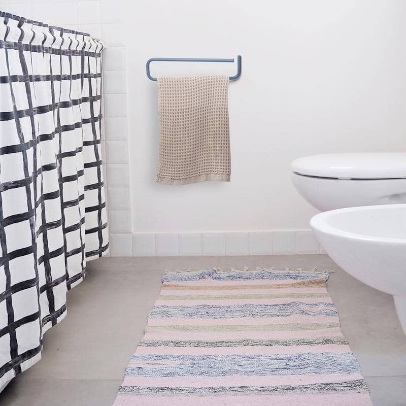 Adriatica wall mounted towel rack - White Shell