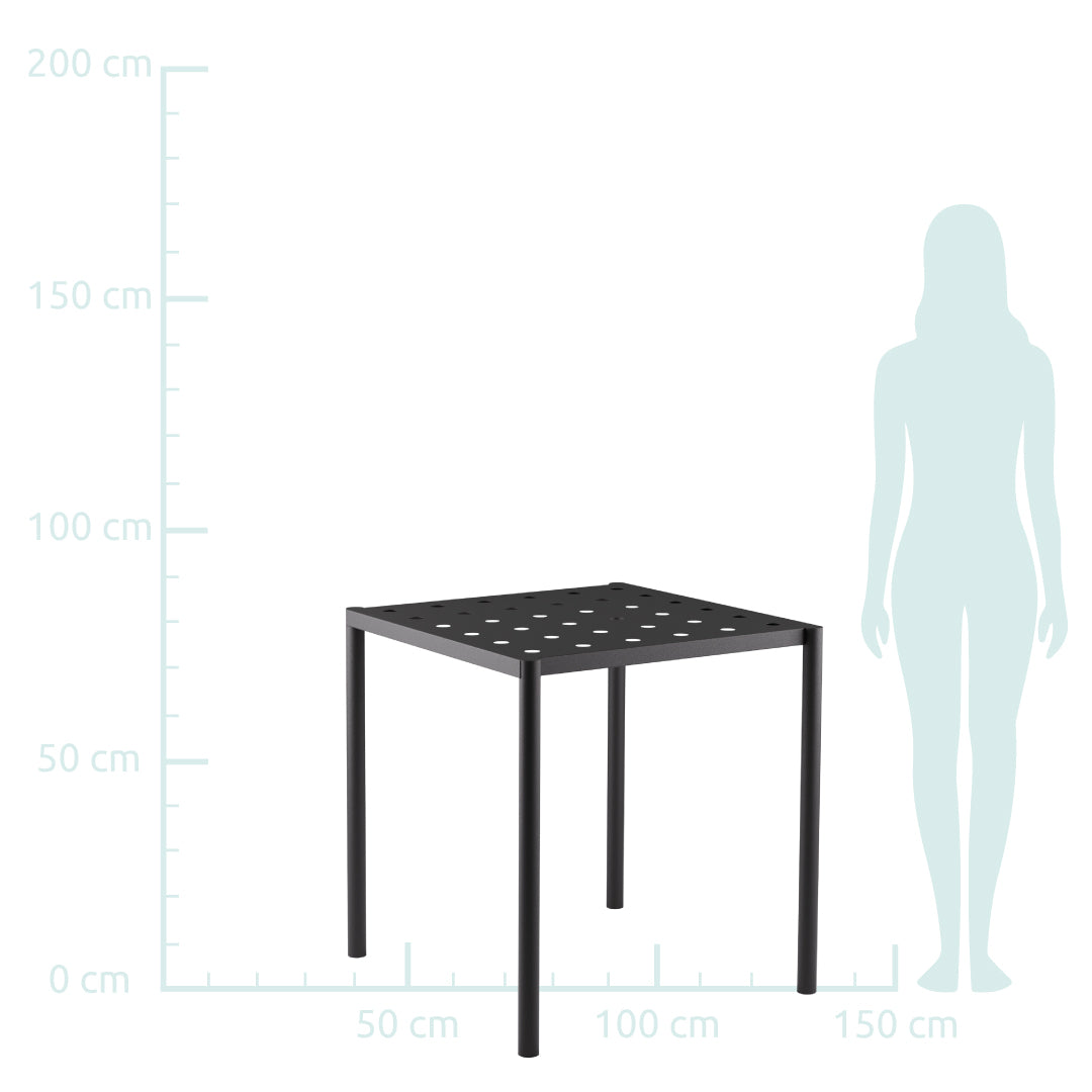 Iseo garden table - Black Graphite