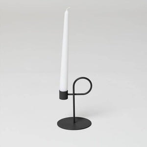 Loop candle holder - Graphite Black