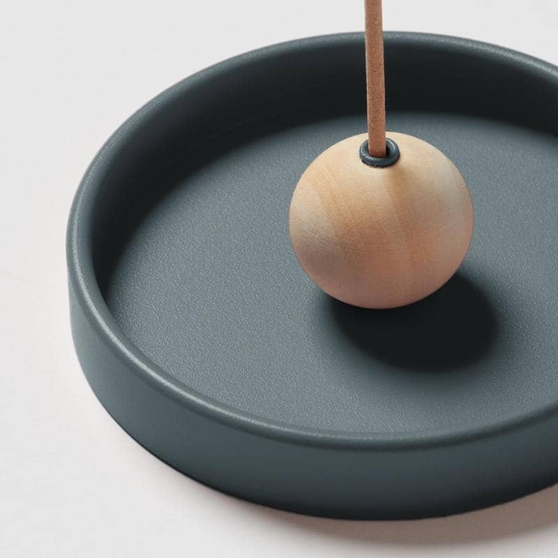 Incense Holder Moon - Basalt Grey