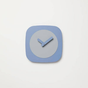 Lora Wall Clock - Cornflower Blue and Sugar Paper