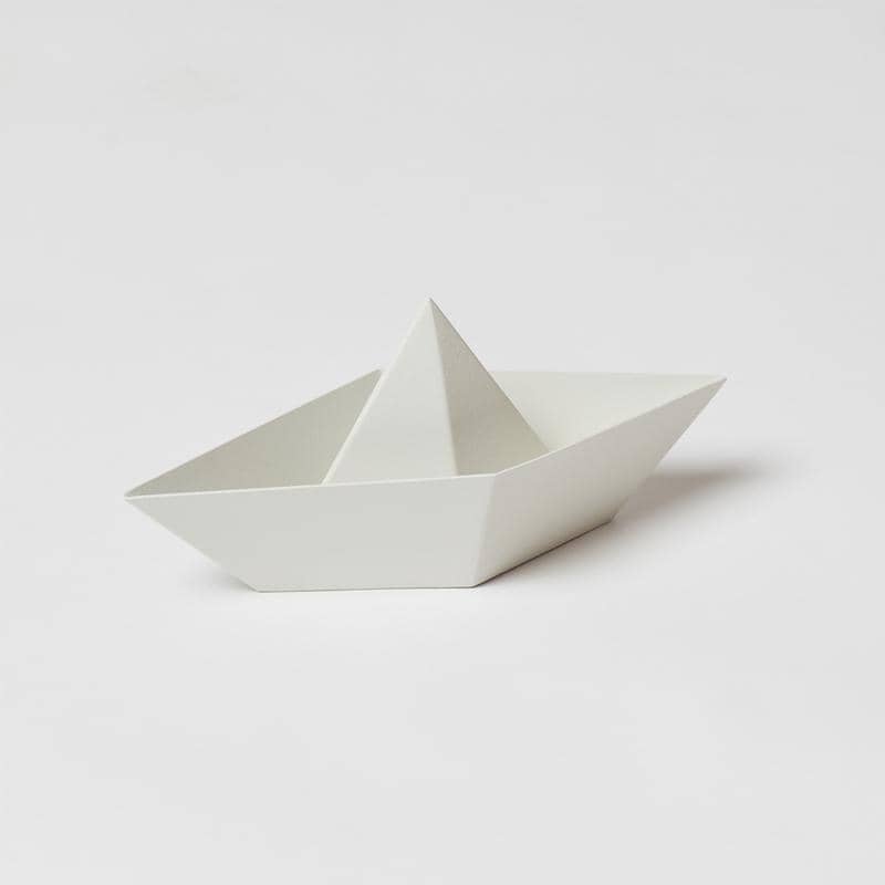 Paper Boat Paperweight - Shell White