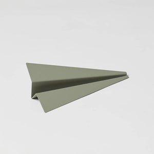 Paper Plane Paperweight - Fossil Green