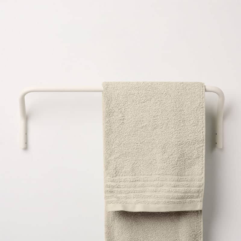LH Set 2 pezzi portasciugamano per box doccia – gancio appendi asciugamano  in alluminio - Bianco