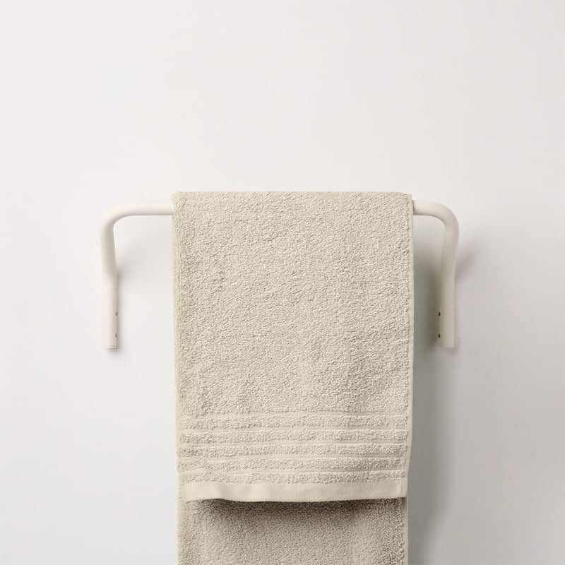 Positano wall mounted towel rack - White Shell