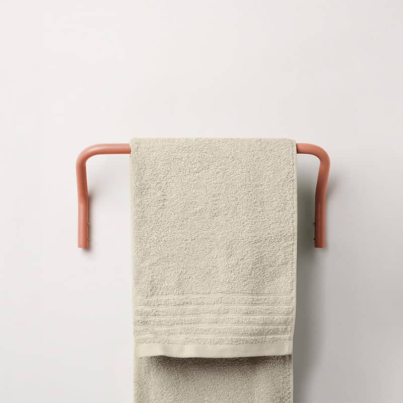 Positano wall towel holder - Terracotta