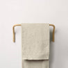 Positano set of 2 wall towel holders (big + small) - Vanilla