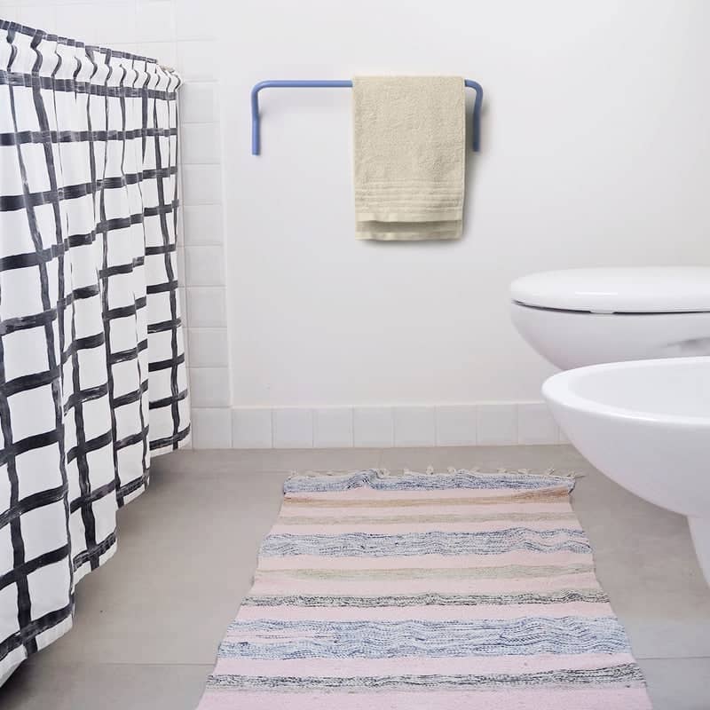 Porta asciugamani da parete Positano - Bianco Conchiglia – HiroDesign