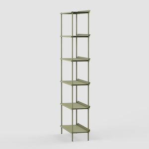 Lauro Shelf – 6 shelves - Olive Green