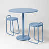 Meridio Coffee Table and Op Stools Set - Cornflower Blue