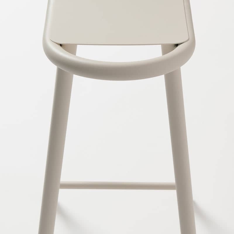 Set of 2 Toto high stools - Shell White