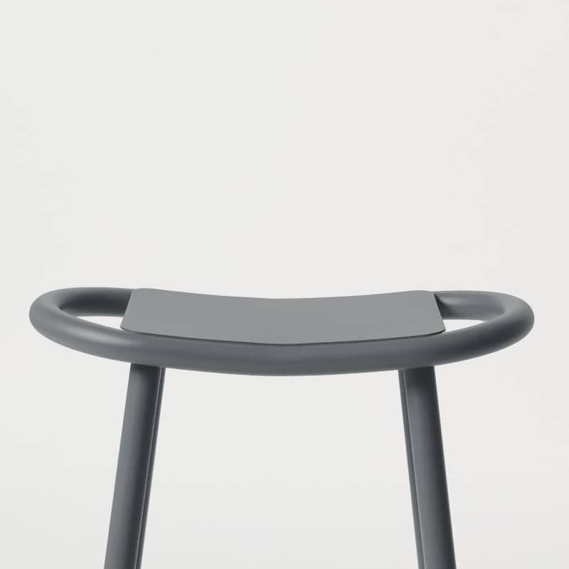 Set of 2 Toto low stools - Basalt Gray