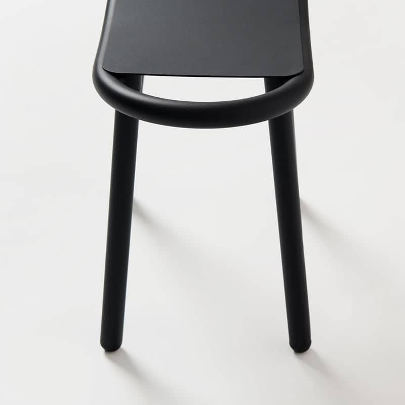 Set of 2 Toto low stools - Graphite Black