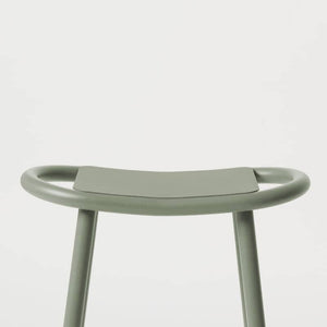 Set of 2 Toto low stools - Fossil Green