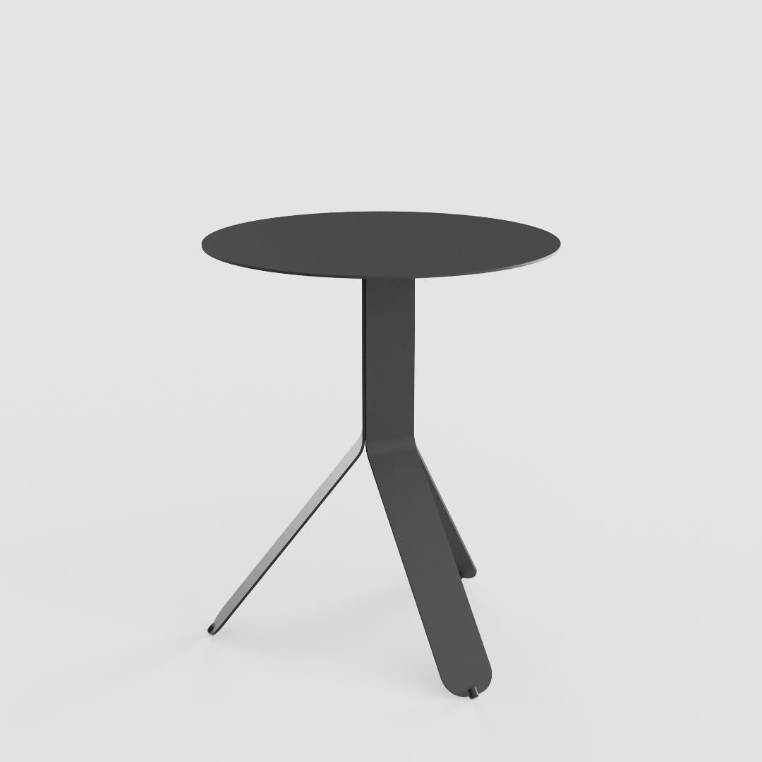 Yole round coffee table - Graphite Black