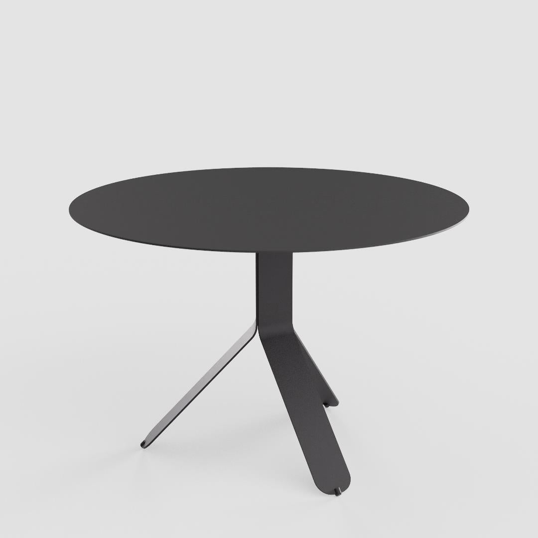 Yole round coffee table - Graphite Black