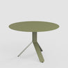 Set of 2 round tables Yole - Olive Green