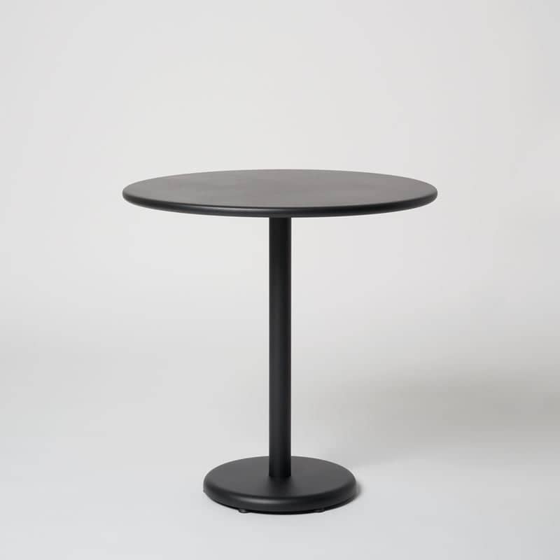Meridio Coffee Table and Op Stools Set - Graphite Black