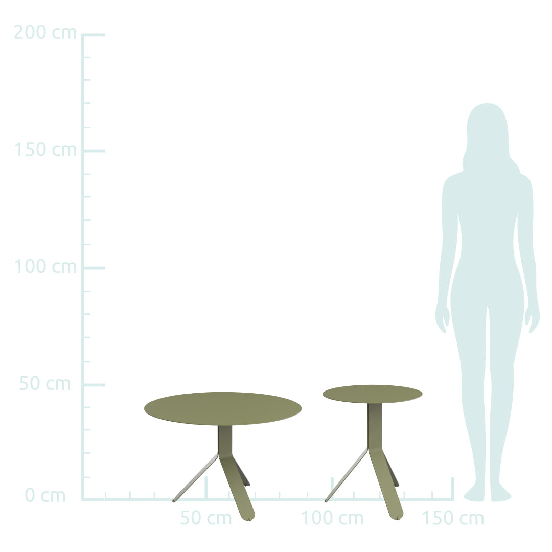 Yole round coffee table - Vanilla – HiroDesign