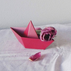 Fermacarte Paper Boat - Rosso Frida