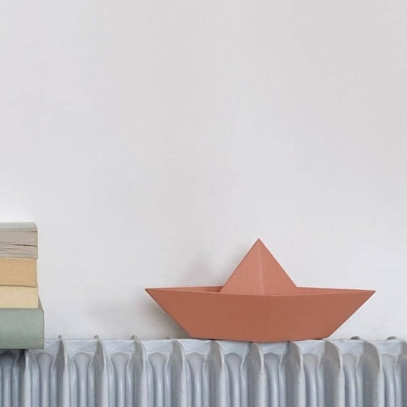 Paper Boat Paperweight - Terracotta