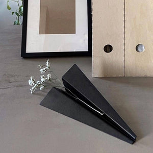 Paper Plane Paperweight - Graphite Black