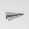 Fermacarte Paper Plane - Grigio Basalto