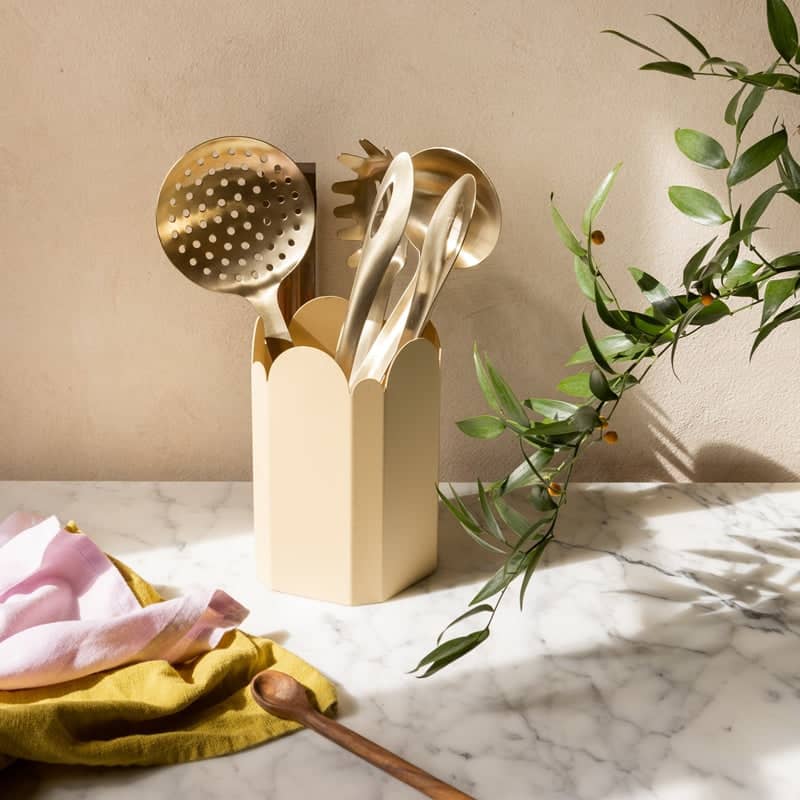 Vasari kitchen utensils holder - Vanilla